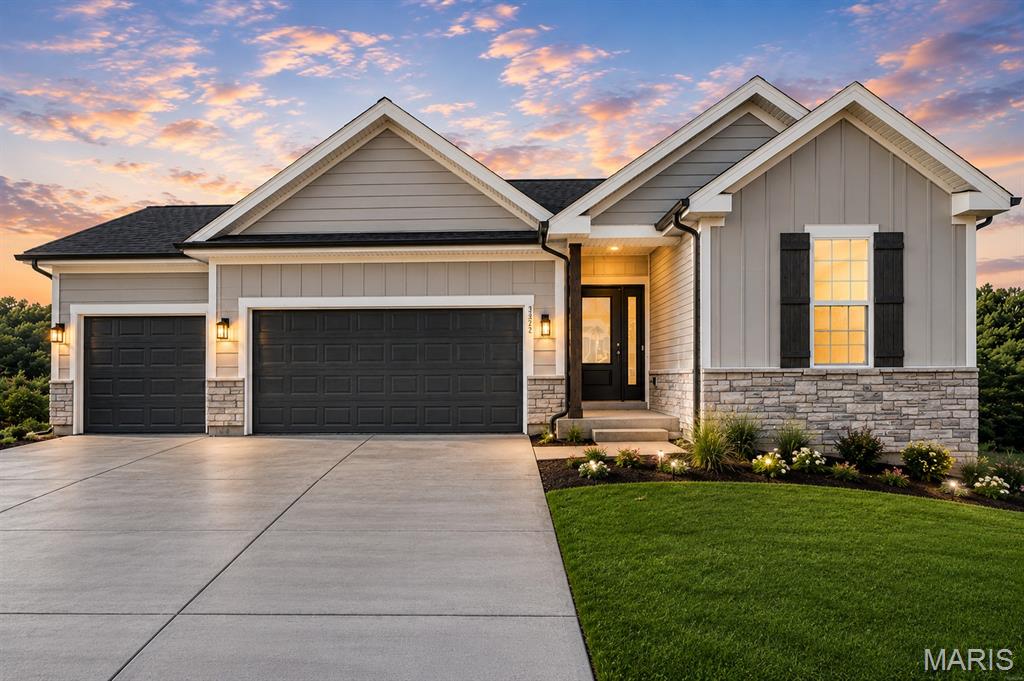 Welcome home to easy, low-maintenance living in the highly desirable Stone Bridge community! Thoughtfully designed with comfort, convenience, and aging in place in mind, this beautiful 3-bedroom, 2-bath ranch offers the perfect blend of luxury and practicality.

Enjoy the convenience of main-level living with an open floor plan, spacious living areas, and a private primary suite designed for everyday comfort. The well-appointed kitchen flows seamlessly into the dining and great room, creating an ideal space for entertaining family and friends or simply enjoying a quiet evening at home.

Step outside and relax on your backyard retreat overlooking a peaceful tree-lined setting, providing privacy, natural beauty, and a connection to nature that's hard to find. The oversized 3-car garage offers plenty of room for vehicles, hobbies, golf carts, or additional storage.

Whether you're looking to simplify, downsize without sacrificing quality, or find a home that will comfortably serve your needs for years to come, this home checks all the boxes. Located in Stone Bridge, you'll enjoy convenient access to shopping, dining, parks, walking trails, healthcare, and everything that makes Washington one of Missouri's most desirable communities.

Don't miss this opportunity to enjoy the lifestyle you've worked for in a home designed for the way you want to live today - and tomorrow.

Why? Because Washington is built for living well.
-  tight-knit neighborhoods where people still wave
- Gorgeous parks like Phoenix Park, walking trails, and scenic river views
-Thriving local restaurants, boutiques, and festivals that keep the town buzzing
- Easy commute to St. Louis without giving up your peace and quiet
- Strong schools 


Northern Star Homes - your hometown builder.