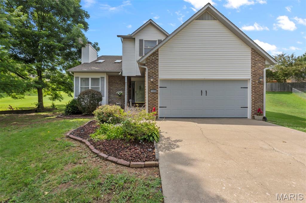 This 2 story home sits on a cul de sac in a quiet part of town. As one enters the home they will immediately notice the natural light which floods into the living room, the elevated ceiling ads to the charm of this room. The main level flows into the dining room followed by the kitchen which is spacious and includes a breakfast bar. The laundry room also is located on the main level. The kitchen and breakfast area has ample storage space.
This home features three bedrooms on the upper level. The bedrooms are large and comfortable and include generous closet space. The primary bedroom suite includes a large walk-in closet and a bathroom which includes both a tub and a shower.
The basement is partially finished and includes a large storage area.