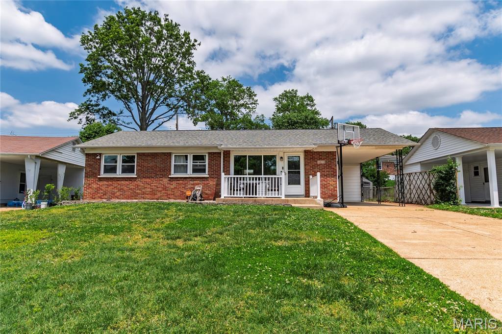 Welcome home to this charming 3-bedroom, 2 bath gem located in the Bayless School District! Nestled in the sought after Indian Hills subdivision, this move-in ready home offers the perfect blend of comfort, character, and convenience. Step inside to find an updated kitchen, spacious living areas, and a finished lower level that adds extra room for entertaining, relaxing, or working from home. The cozy family room features beautiful built-ins — perfect for low-key evenings at home while offering plenty of storage and style. Enjoy your morning coffee on the adorable front porch, plus appreciate the added convenience of a carport with extra storage and a level backyard ready for family gatherings & your fur babies. Located just minutes from shopping, dining, parks, and major highways, this home truly puts you close to everything while still offering the feel of a charming neighborhood community. Don’t miss your chance to make this one yours!