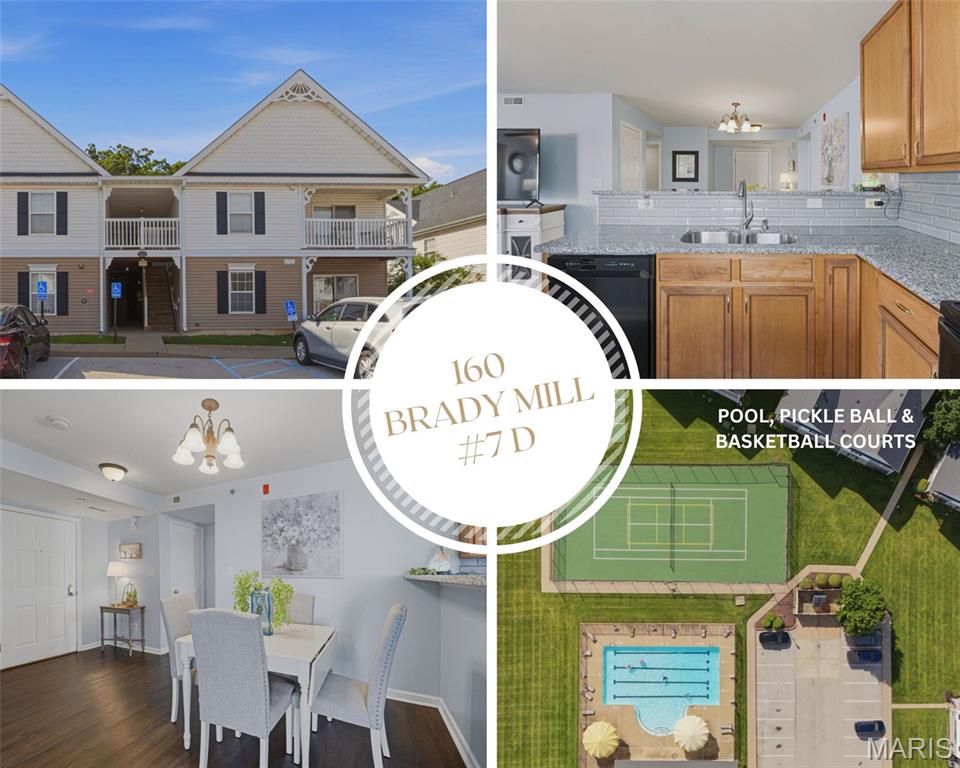 This one of a kind, MAIN FLOOR CONDO is all dressed up and ready for it's new owner! 2 BEDROOM - 2 FULL BATH--all updated!!  Entire unit is lined with LUXURY VINYL PLANK flooring!  OPEN CONCEPT Kitchen features 42" Maple cabinets, GRANITE COUNTERS, dishwasher, refrigerator and microwave plus a BREAKFAST BAR that could hold up to 5 stools for additional seating! Kitchen flows right into your separate DINING AREA and is open to the spacious family room!  Enjoy the sunshine from your covered patio with some green space right outside your sliding glass door! Parking is right there also which makes this unit incredibly convenient! There's even more inside to enjoy including a Primary Suite with a shower, GRANITE TOP Large Vanity, Linen closet + a LARGE WALK-IN CLOSET!!  The second bedroom is also spacious and accesses the 2nd full bathroom for their own convenience which offers a granite top vanity + a Tub/Shower combo ! Washer/Dryer in-unit too! This complex is so unique as it offers a pool, pickle ball & tennis courts plus it is located next to shopping, restaurants and quick access to Hwy 30.  Water, Sewer, Trash, Pool and more included in the very reasonable HOA fee! Association is well managed and currently qualifies for FHA, VA and Conventional financing! Too top it off, seller is transferring CHOICE HOME WARRANTY to the new owners! Just want to emphasis that this has a zero step entry which makes it super easy to access!