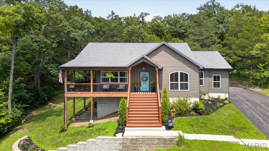 Imagine ending your day with peaceful lake views from your wraparound porch, weekends spent out on the water, and the quiet perks of life in a private lake community. Welcome home to Lake Montowese.
Built in 2018 and beautifully maintained, this Ranch offers 3 bedrooms, 3 baths, an attached 3-car garage, and a finished walk-out lower level made for gathering. Inside, the open main living space centers around a cozy propane fireplace, with large windows that pull the outdoors in and main-floor laundry for easy everyday living. Downstairs, a spacious family room with a kitchenette, full bath, and abundant storage sets the stage for hosting guests, game nights, or just the ultimate hangout space.
Outside, the gently sloping lot and wraparound porch practically ask you to slow down — morning coffee, evening sunsets, the sound of the lake just beyond the trees.
And life here extends well beyond your front door. Residents enjoy their own private lake with a boat dock, a residents-only beach, tennis courts, parks, boat storage, and community traditions like the annual fireworks over the lake. The home itself is all-electric with public water and sewer, plus propane service for the fireplace and range. Even better? The pontoon boat is included with the sale! With approximately 25 feet of seawall available for docking, you'll be ready to enjoy lake life from day one. 
Some homes check the boxes. This one offers the kind of lifestyle people dream about.