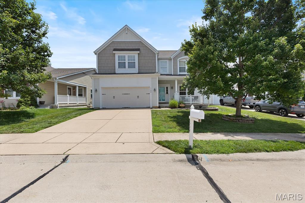 Welcome Home to Desirable Preston Woods!  Sitting on a Quiet Cul-De-Sac, This Spacious, 2 Story Home Offers Over 3,100 Sq Ft of Living Space with 4 Bedrooms, 3 Baths, and a Walk-Out Lower Level.  The Open Main Floor is Designed for Both Everyday Living and Entertaining Featuring an Upgraded Eat-in Kitchen with Custom Cabinetry, Quartz Countertops, a Large Chef's Pantry and Soaring 9 Ft Ceilings!  Convenient Access from Kitchen to a Maintenance Free Deck Overlooking the Fully Fenced Back Yard - Perfect for Relaxing, Grilling, or Hosting Family and Friends.  Natural Light Fills the Family Room and Bonus Living Area - Numerous Oversized Windows Throughout! Formal Dining Room Provides Ample Space for Holiday Gatherings and Special Occasions! Upstairs the Impressive Primary Suite Measures 20' X 14'  and Features 2 Walk-in Closets! ("Hers" is 9' X 8.5' and "His" is Somewhat Smaller)!!  Luxurious Master Bath Includes Double Sinks, a  Soaking Tub and Separate Shower! Three Additional Spacious Bedrooms, a Full Bath, a Linen Closet and Versatile Loft Area - Easily be Converted  into a 5th Bedroom  if Desired! The Walk-out Lower Level Offers More than 1,000 Square Feet of Unfinished Space with Endless Possibilities! With Rough-in Plumbing for a Future Bathroom, 2 Large Windows for Abundant Natural Light, 9 Foot Pour, and a Walk-out to Patio to Back Yard.  Additional Features Include an Oversized Fully Drywalled Garage. This Preston Woods Home is Ready for You to Make it Your New Home!
