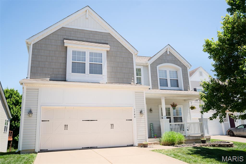 Welcome Home to Desirable Preston Woods!  Sitting on a Quiet Cul-De-Sac, This Spacious, 2 Story Home Offers Over 3,100 Sq Ft of Living Space with 4 Bedrooms, 3 Baths, and a Walk-Out Lower Level.  The Open Main Floor is Designed for Both Everyday Living and Entertaining Featuring an Upgraded Eat-in Kitchen with Custom Cabinetry, Quartz Countertops, a Large Chef's Pantry and Soaring 9 Ft Ceilings!  Convenient Access from Kitchen to a Maintenance Free Deck Overlooking the Fully Fenced Back Yard - Perfect for Relaxing, Grilling, or Hosting Family and Friends.  Natural Light Fills the Family Room and Bonus Living Area - Numerous Oversized Windows Throughout! Formal Dining Room Provides Ample Space for Holiday Gatherings and Special Occasions! Upstairs the Impressive Primary Suite Measures 20' X 14'  and Features 2 Walk-in Closets! ("Hers" is 9' X 8.5' and "His" is Somewhat Smaller)!!  Luxurious Master Bath Includes Double Sinks, a  Soaking Tub and Separate Shower! Three Additional Spacious Bedrooms, a Full Bath, a Linen Closet and Versatile Loft Area - Easily be Converted  into a 5th Bedroom  if Desired! The Walk-out Lower Level Offers More than 1,000 Square Feet of Unfinished Space with Endless Possibilities! With Rough-in Plumbing for a Future Bathroom, 2 Large Windows for Abundant Natural Light, 9 Foot Pour, and a Walk-out to Patio to Back Yard.  Additional Features Include an Oversized Fully Drywalled Garage. This Preston Woods Home is Ready for You to Make it Your New Home!