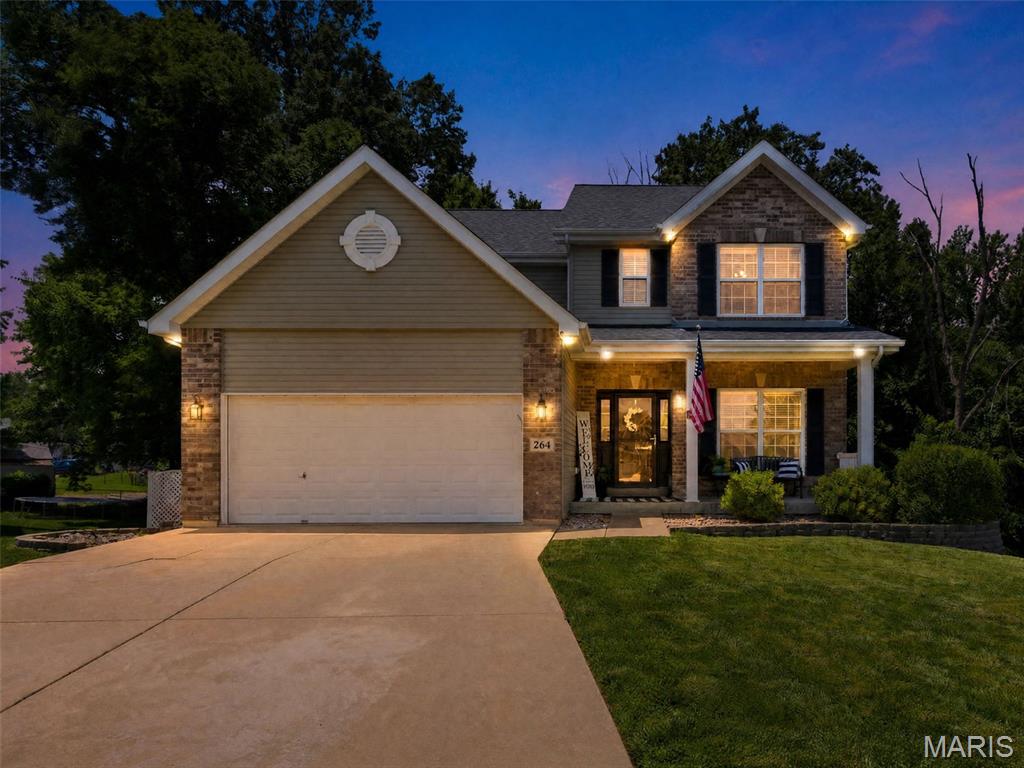 Welcome home to this stunning 4-bedroom, 3.5-bath gem tucked away in a quiet cul-de-sac, situated on a spacious private lot backing to mature trees, offering both privacy & picturesque views. From the moment you arrive, you'll appreciate the thoughtful updates & exceptional living spaces throughout. Step inside to find an inviting open floor plan featuring newer flooring on the main level. Updated cabinets, beautiful granite countertops, nice size island & a convenient instant hot water faucet in the kitchen, ideal for the chef in the family, while giving you plenty of room for gathering & entertaining. Did we mention the refrigerator is staying with the home! The cozy gas fireplace creates a warm focal point in the main living area, with large windows bringing in abundant natural light & showcasing the serene backyard setting. Outdoor living is a dream here with a large, freshly painted deck overlooking the wooded backdrop—perfect for morning coffee, evening relaxation, or hosting family & friends. Make your way upstairs where you will be greeted with 4 large bedrooms, including the primary ensuite, complete with a separate shower and tub. A new roof installed in 2024 adds peace of mind & value for years to come. The finished walk-out lower level expands your living space with a spacious entertainment room, additional sleeping area, & plenty of flexibility for guests, recreation, or a home office. With generous size rooms, this home offers the perfect blend of comfort, functionality & style. Don't miss this incredible opportunity to own this beautifully maintained home offering privacy & a space that truly is set apart. This home is move in ready! It's time you LOVE WHERE YOU LIVE.