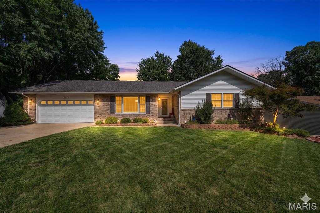 Spacious, well-maintained ranch home offering room for everyone with the potential for up to 6 bedrooms! The main level welcomes you with beautiful hardwood flooring in the living room, tall ceilings, and an inviting open layout. The kitchen is designed for both everyday living and entertaining, featuring granite countertops, a center island, pantry, gas cooktop, and stainless steel appliances that all stay with the home. The primary suite boasts a tray ceiling and private bath with a tub/shower combo, while two additional bedrooms and a full hall bath complete the main floor. Granite countertops add a touch of elegance to the main level bathrooms. The finished walk-out basement greatly expands the living space with a cozy natural gas fireplace, wet bar area with mini fridge, a fourth bedroom, third full bathroom, and two additional bonus rooms with closets that could serve a variety of needs, including non-conforming bedrooms, office, hobby, workout, or guest space. A convenient laundry area with utility sink is also located downstairs. Outside, you'll appreciate the brand-new roof, oversized 2-car garage, newer garage door, fenced backyard, garden beds, and newly painted deck overlooking the fenced in backyard. Additional features include natural gas heat, an owned water softener, central security system, and recently serviced furnace. This versatile home offers space, comfort, and value in one attractive package!