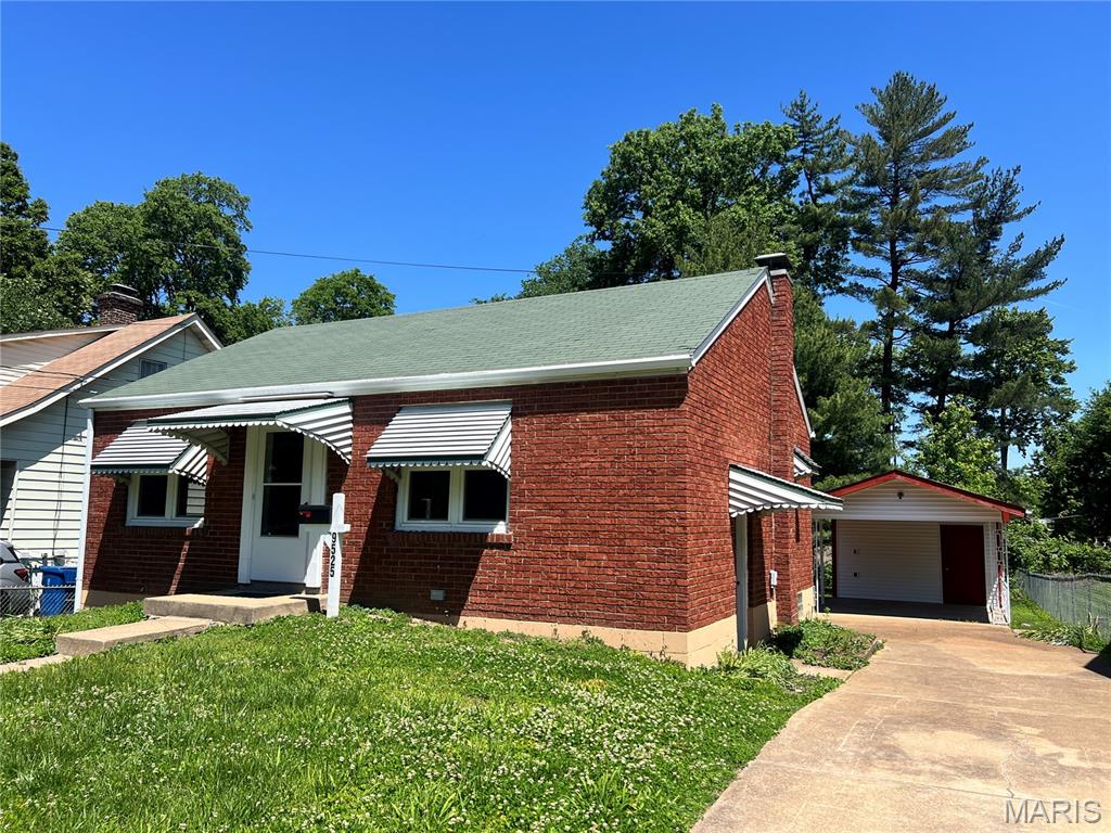 Back on the market due to financing, no fault of the seller. This Overland, brick ranch has a partially finished lower level, a carport, and a detached 13x13 workshop. This home has been totally remodeled-freshly painted main level, new deluxe LVT flooring, remodeled kitchen with new cabinets, custom backsplash, granite countertop, undermount sink, deluxe faucet, new stainless steel electric stove, dishwasher, and microwave, many new doors and lights, freshly painted partially finished lower level, new furnace, AC, and A Coil, new windows, new vinyl siding on the detached workshop, and much more!