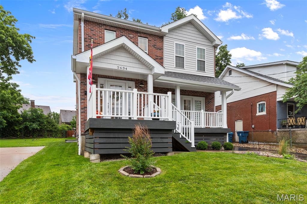 If you've been dreaming of newer construction without sacrificing the charm and walkability that make Maplewood so special, this is the one.
Built in 2023, this stunning 4-bedroom, 3.5-bath home was thoughtfully designed to blend seamlessly into the neighborhood while offering all the modern conveniences today's buyers are looking for. From the moment you step inside, you'll appreciate the light-filled open floor plan, soaring ceilings, beautiful wood floors, and a show-stopping kitchen that truly serves as the heart of the home. Featuring a massive center island, quartz countertops, custom cabinetry, stainless steel appliances, and a gas range, it's a space made for everything from busy weekday mornings to hosting friends for dinner.

The main floor offers effortless living with a mudroom, powder room, and gas fireplace. Second floor laundry is a convenient time saver, and the spacious primary suite feels like a retreat with a walk-in closet, double vanities, and a beautifully appointed bath. The finished lower level adds incredible flexibility with a large family room, fourth bedroom, and full bath—perfect for guests, a home office, or movie nights. Dual-zoned HVAC, a two-car garage, and quality construction throughout make everyday life comfortable and efficient.
But let's talk about the location—because it's hard to beat. Situated just steps from downtown Maplewood, you'll have some of St. Louis' favorite coffee shops, restaurants, breweries, boutiques, and community events right outside your door. Grab brunch, meet friends for happy hour, stroll to dinner, or spend the afternoon exploring everything Maplewood has to offer. The neighborhood pool, parks, and highly regarded Maplewood-Richmond Heights schools are all nearby, making this one of the most convenient and vibrant places to call home.
New construction. Incredible finishes. A finished lower level. An unbeatable Maplewood lifestyle. This is the kind of home that checks every box—and then a few you didn't know were on the list.