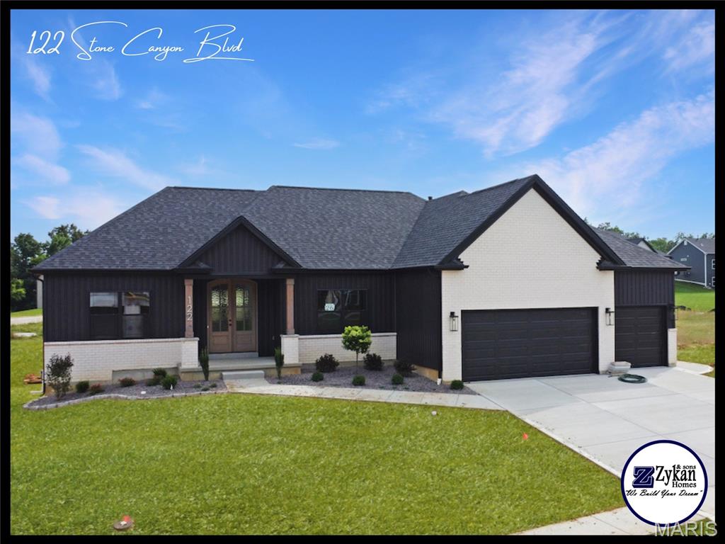 For comp purposes only. Welcome to Stone Canyon, a Zykan and Sons Homes Community in Foristell, MO. Here you’ll find many great floor plans to choose from all on amazing estate style homesites. All lots are a minimum of .33 acre (14,500+ sq/ft) and some are well over twice that size and many of them back to trees/woods and common ground! Located in the Wentzville School District, Stone Canyon residents will attend North Point High School. So much comes standard in this development that is optional elsewhere such as 3car garages, sill high brick front elevations, fully sodded yards, and too much more to list.