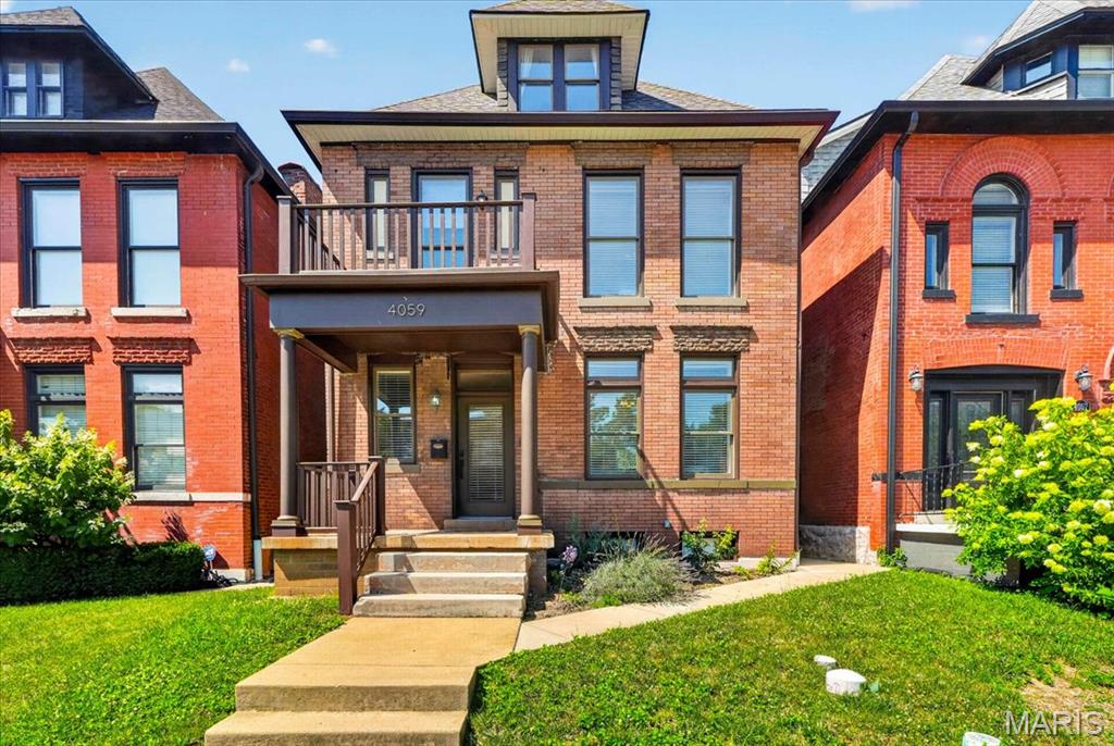 Welcome home to this stunning three-story residence in the Historic Shaw Neighborhood, where timeless historic charm meets modern luxury. This beautifully updated home features 4 spacious bedrooms, 2.5 baths, and gorgeous hardwood floors throughout the main floor. Original wood staircase, pocket doors and a cozy gas fireplace add warmth and character, creating inviting spaces perfect for both everyday living and entertaining.  
The second floor features two bedrooms with the primary suite and an additional 2 more bedrooms on the 3rd floor.  The primary suite offers a true retreat, complete with a spectacular spa-inspired bath that's sure to impress. Convenience abounds with second-floor laundry, making daily living effortless.
Outside, you'll find yard space to entertain, garden or play and a  two-car carport.   New roof replaced in 2025 and a new refrigerator, 3rd floor compressor replaced in 2022.    Location that's hard to beat, just off Thurman and Shaw. Situated just two blocks east of the Missouri Botanical Garden, you'll enjoy easy walks to Tower Grove Park, neighborhood restaurants, coffee shops, and some of St. Louis' favorite local dining destinations. Experience the perfect blend of historic architecture, thoughtful updates, and one of the city's most sought-after neighborhoods in this exceptional Shaw home.

Professional Photos will be added on Friday 7/3