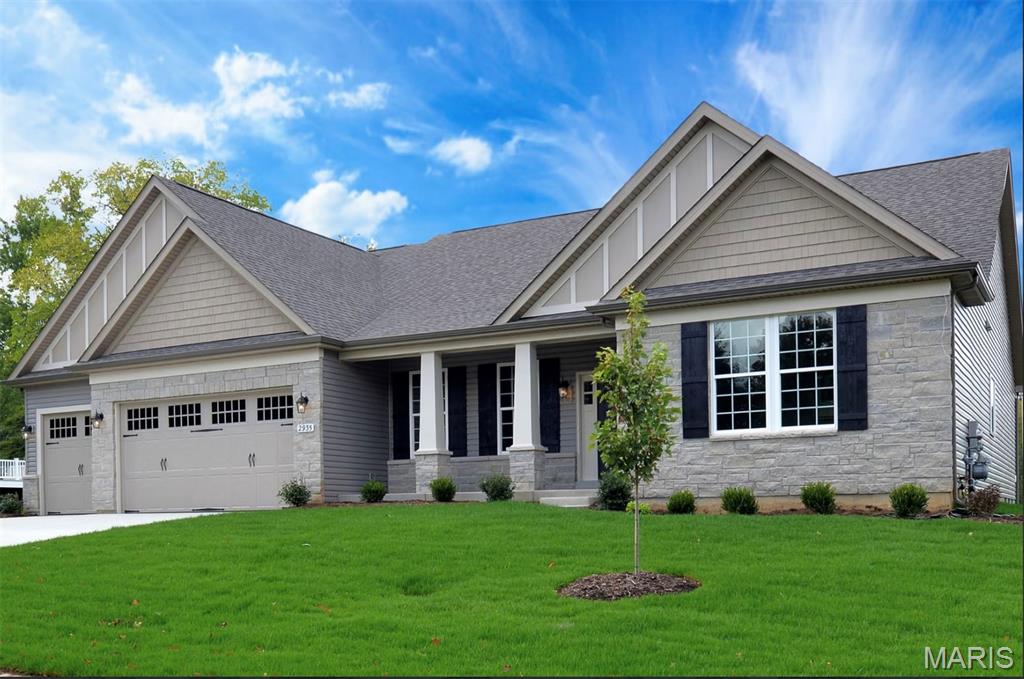 July Red, White & Blue Sales Event! For a limited time, choose one upgrade from each tier on eligible to-be-built homes, including options such as upgraded kitchen cabinetry, quartz countertops, stainless steel appliances, deluxe owner's bath, 9' first-floor ceilings, upgraded lighting and plumbing fixtures, lower-level bath or walkout, and more. Ask a New Home Specialist for complete details. Monaco from Rolwes Company’s Estate Series is a beautifully designed ranch home that combines elegance, openness, and functionality for today’s modern lifestyle. This to-be-built floor plan features three bedrooms and two-and-a-half baths, beginning with a stunning foyer that opens to a formal dining room, grand gallery, and spacious gathering room—perfect for entertaining. At the heart of the home is a large kitchen with an oversized island and walk-in pantry, flanked by both family and formal dining areas for effortless flow. The private owner’s suite offers a luxurious bath with double sinks, a garden tub, and a separate shower, along with a generous walk-in closet. Two additional bedrooms share a Jack & Jill bath, and a convenient half bath and laundry room complete the main level. Personalize your Monaco with options such as vaulted or coffered ceilings, a fireplace in the gathering room, bay windows, a hearth room, an owner’s retreat, a covered patio, or a private study. Every Rolwes Company home includes enclosed soffits and fascia, a fully sodded yard, and a professional landscape package for lasting curb appeal. Images shown may reflect optional features. Please see your Sales Representative for a complete list of included features and community details.