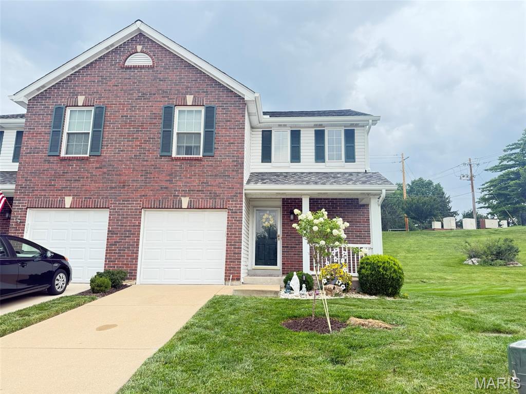 Look no further! This partially updated 2-story townhome in the desirable South County is an amazing find. The Villages at Tiffany Square is one of the most sought-after townhomes in the area. It boasts a spacious 2-bedroom, 2.5-bathroom layout with 1-level living, an open floor plan, and beautiful wood, tile, and carpet floors. The home features new Pella windows, an attic fan, an all-season room, a living room, a dining area, a family room, and a kitchen with granite countertops and custom cabinets. The lower level is finished with another large family room, a rec room, a storage room, and has enough space to add another bedroom. Outside, you’ll find a convenient 1-car garage and a sprinkler system. This truly awesome townhome has landscaping, roof, and streets that are all maintained by the association. Located off Tesson Ferry, it’s close to restaurants, theaters, shopping, and everything South County has to offer.