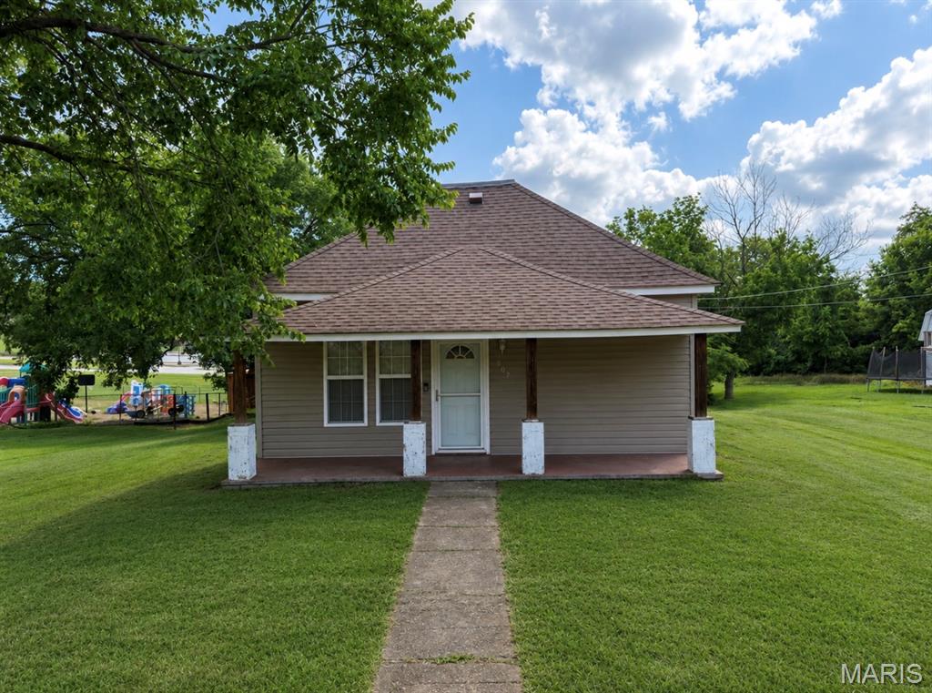 Welcome home to this charming 4-bedroom, 1.5-bath single-story ranch offering over 1,100 square feet of comfortable living space in one of the area’s most desirable locations! Whether you’re searching for your very first home or simply looking for the convenience of one-level living, this property offers the perfect combination of comfort, functionality, and location. From the moment you arrive, you’ll appreciate the inviting covered front porch, providing the perfect place to enjoy your morning coffee, unwind after a long day, or greet friends and neighbors. Around the side of the home, you’ll find an additional deck that’s ideal for entertaining, weekend barbecues, or relaxing outdoors while overlooking the spacious backyard. Step inside to discover a warm and welcoming floor plan featuring generously sized living spaces and an abundance of natural light. The heart of the home is the large kitchen, designed with functionality in mind and offering an impressive amount of cabinetry for all your storage needs. Whether you’re preparing everyday meals or hosting family gatherings, you’ll appreciate the ample counter space and the complete set of stainless steel appliances, all of which are included with the sale, making this home truly move-in ready. The home features four spacious bedrooms, providing flexibility for growing families, guests, a home office, or hobby room. The one full bathroom and convenient half bath help accommodate busy households, while the main-level laundry adds everyday convenience by eliminating trips up and down stairs. Downstairs, the basement provides excellent potential for additional storage, giving you plenty of room for seasonal decorations, tools, recreational equipment, or future organizational projects. It’s a valuable bonus that adds even more functionality to this already well-designed home. Outside, you’ll enjoy a nice-sized yard with plenty of room for children and pets to play, gardening, outdoor activities, or simply enjoying the fresh air. Whether you envision creating a backyard oasis, adding a fire pit, or hosting summer gatherings, this outdoor space offers endless possibilities. Additional peace of mind comes with the home’s newer roof, helping reduce future maintenance concerns while adding lasting value to the property.
 Location is everything, and this home certainly delivers. Situated right next to Central Elementary School, you’ll love the convenience of being just moments away from one of the area’s most sought-after schools. The desirable neighborhood offers a welcoming atmosphere while keeping you close to shopping, dining, parks, and everyday amenities, making daily life both convenient and enjoyable. If you’ve been searching for a home that combines space, convenience, and affordability, this one checks all the boxes. With over 1,100 square feet of living space, four generously sized bedrooms, a spacious kitchen, main-level laundry, a basement for extra storage, inviting outdoor living areas, a newer roof, and an outstanding location, this property is ready to welcome its next owners. Don’t miss your opportunity to own this wonderful home in a fantastic location. Schedule your private showing today and discover everything this charming ranch has to offer!