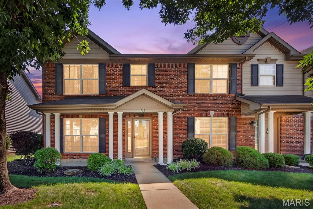 Priced to Sell!  Discover a traditional townhouse in the Saratoga community of Lake St. Louis and highly rated Wentzville Schools. Conveniently located near Zachary's Playground, walking paths, major highways, shopping, restaurants and much more.  Built in 2005, this end unit townhouse offers granite counter tops, 1/2 bath and laundry on main floor. The 2nd floor offers a large primary with a walk-in closet, 2nd bedroom, full bath and a loft/office area.  It is an opportunity to embrace a lifestyle of ease and elegance and your personal touches. New AC added 2020, freshly painted and has an attached garage for your safety.  Monthly HOA of $160 takes care of lawn maintenance, trash & snow removal. There is an additional yearly HOA fee of $275.
