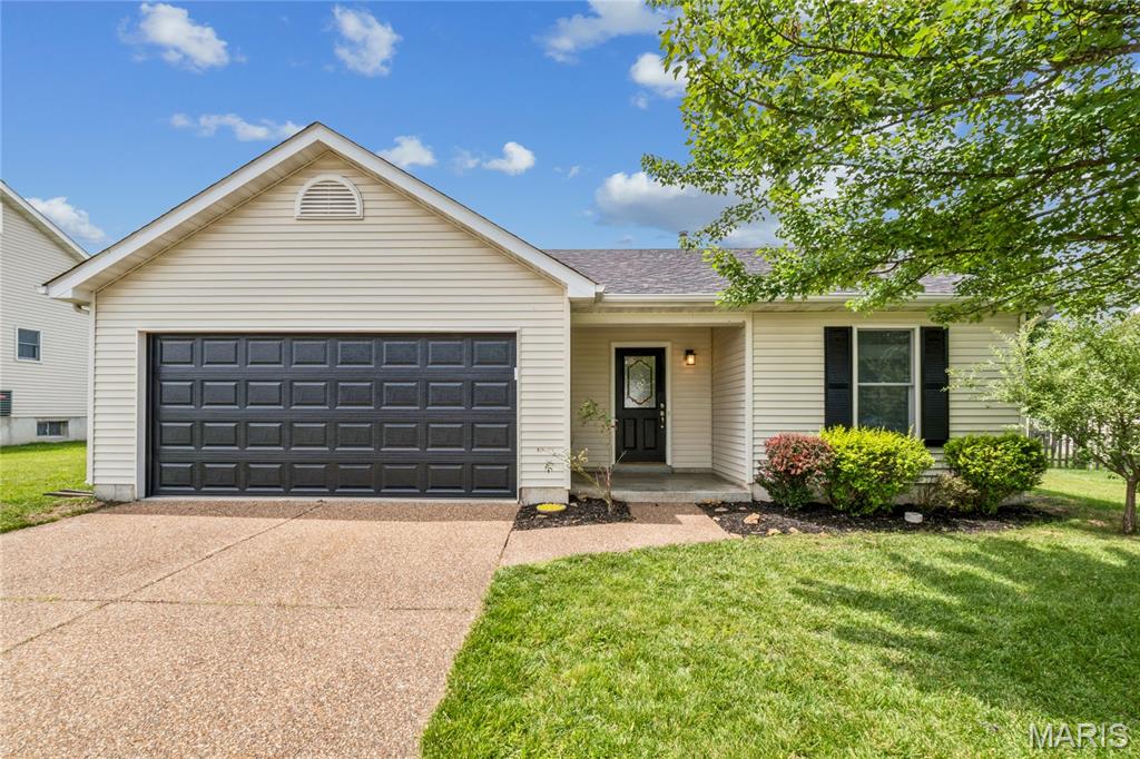 A rare blend of style, comfort, and value awaits in coveted Stone Meadows — the perfect opportunity to simplify your lifestyle OR enhance your investment portfolio! This captivating renovation delivers the ease of one-level living wrapped in fresh, modern design. Greeted by an  open floor plan where vaulted ceilings, abundant natural light, and a wood-burning fireplace create an atmosphere made for relaxed living and effortless entertaining.

The heart of the home is the stunning kitchen, thoughtfully renovated with Corian-topped shaker cabinetry, sleek stainless appliances, and a welcoming breakfast bar—perfect for guests to sip, chat and stay connected! 

A smart split-bedroom layout ensures privacy, offering a serene primary suite paired with beautifully updated baths. Outside, the level, fully fenced yard invites you to unwind, garden and play or simply enjoy your own peaceful retreat. Spacious two-car garage. 

Move in with confidence thanks to a new kitchen, baths, systems and upgrades:
HVAC - 2025, Hot water heater - 2024, Architectural shingle roof - 2021, freshly renovated baths, new LVP flooring, fresh neutral paint, new window screens and more!  Nothing to do but unpack and start enjoying your carefree lifestyle! 

Stone Meadows elevates everyday living with enjoyable amenities — two pools with a lazy river and dedicated lap-pool, stocked lake, a well-appointed clubhouse, and scenic walking trails — all for less than $33/month!  Enjoy the perfect balance of tranquility and convenience with quick access to shopping, services, and major routes.