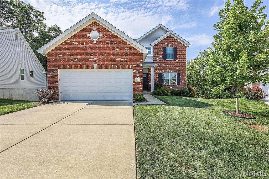 Welcome to this nice rental home located in O'Fallon at 161 Brookview Way Drive. Close to many amenities and highway transportation. Must see this spectacular home three bedroom, two and one-half bathroom. Luxury living with many upgrades and finishes. Lots of room. Partially finished lower level. All stainless steel kitchen appliances furnished. Washer and dryer provided too. For Lease - 12 month minimum. This is a must see if you are looking to lease a new home in a great school district.