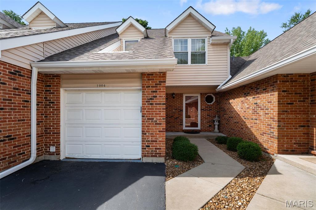 Welcome home to this beautifully maintained 3-bedroom, 3-bath townhome in the highly desirable Hickory Sound community! Offering spacious open-concept living, this inviting home features a grand two-story living room filled with natural light and enhanced by updated lighting fixtures throughout. The kitchen is both stylish and functional, showcasing granite countertops, painted cabinetry, and stainless steel appliances. Retreat upstairs to two spacious bedrooms, both featuring elegant plantation shutters. The oversized primary suite serves as a private sanctuary with its own en-suite bath, while the second generously sized bedroom offers flexibility for guests, family members, or a dedicated workspace. The partially finished walk-out lower level provides additional living space with a bonus sleeping area, perfect for a rec room, home office, gym, or guest suite, along with a finished laundry room. Enjoy relaxing on the deck overlooking common ground and green space. Residents enjoy access to an inground pool, clubhouse, tennis courts, and a serene community pond. Ideally located near Hwy 141 and Big Bend with easy access to shopping, dining, parks, and hospitals. Attached one-car garage and award-winning Valley Park Schools complete this wonderful opportunity!
