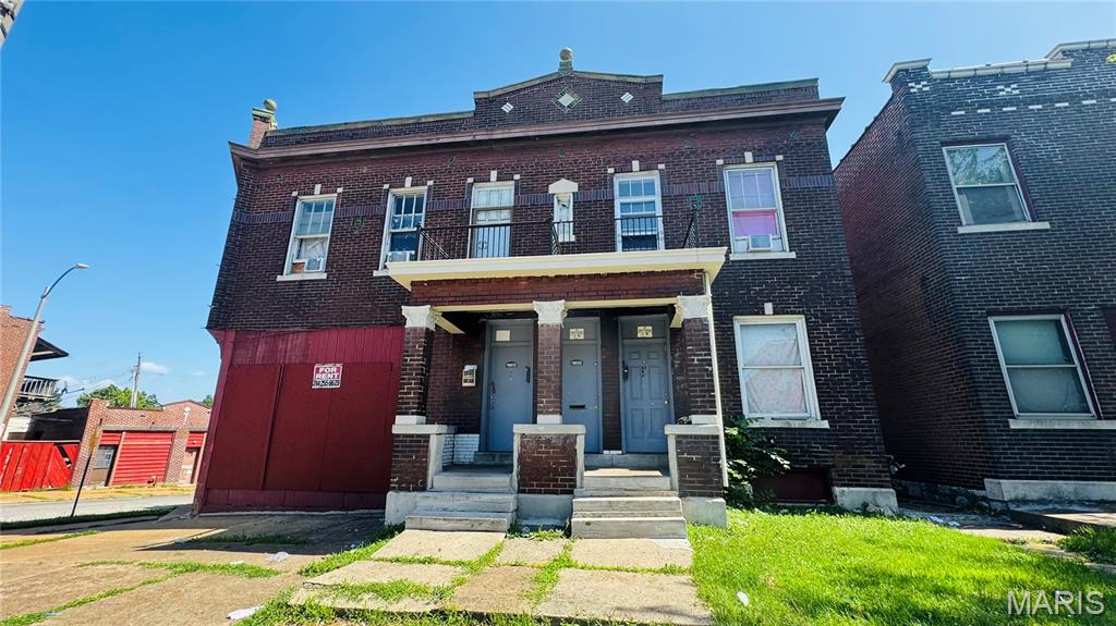 Investor's Dream in Tower Grove South! Mixed-Use Property with Income Potential.  Calling all savvy investors! Don’t miss this rare opportunity to own a mixed-use commercial and residential building in the highly desirable Tower Grove South neighborhood of St. Louis. This spacious property features a street-level commercial storefront plus four fully leased apartment units, offering a solid income stream with significant upside potential rents are currently below market value. The commercial storefront unit is currently vacant. The building includes key updates such as some PVC plumbing, some updated electrical panels, some gas water heaters, some newer toilets, and replacement doors. Apartments are equipped with forced-air heat and window AC units for tenant comfort. The second floor boasts a shared balcony for added charm and tenant appeal. Located just minutes from Tower Grove Park, major hospitals, public transportation, and highways, this is a prime location for both commercial visibility and residential demand. Whether you're expanding your portfolio or just getting started, this property offers the perfect blend of cash flow, location, and long-term value.