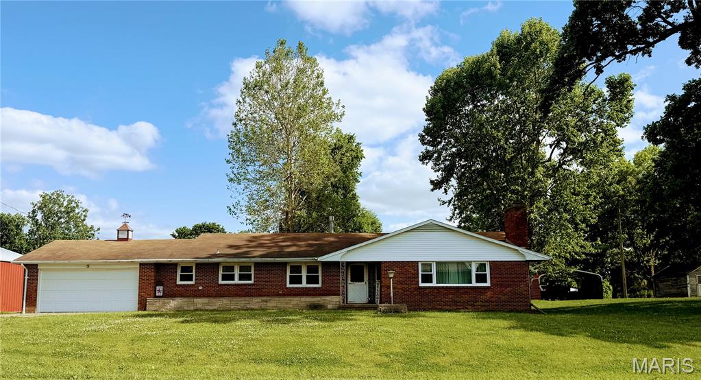 Discover this meticulously updated brick ranch home situated on 2 acres in Brashear, MO. Boasting 3 spacious bedrooms and 2 full bathrooms, this well-cared-for residence offers a comfortable and inviting atmosphere. The full, partially finished basement provides additional living space, perfect for a recreation area or storage. All new tankless hot water heater/boiler, luxury vinyl plank flooring and new main floor windows. Outside, enjoy the expansive yard and a 1,000 sq. ft. detached garage/workshop, ideal for hobbies or projects. This charming property combines modern living with serene country vibes, making it a perfect place to call home.