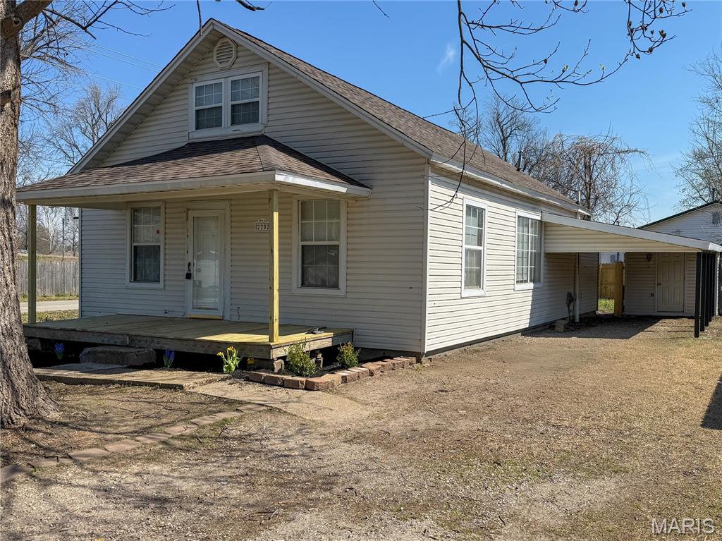 Newly renovated 4 Bed, 1 Bath home with attached carport, storage shed, privacy fenced yard on a corner lot. This charming home has original 1930s character with modern updates including new roof, kitchen appliances, flooring, fixtures, cabinets and privacy fence. The main level flows nicely through the living room, dining room, kitchen, bathroom, laundry/utility room and 3 bedrooms. Upstairs hosts the 4th bedroom and enough room for a sitting area. 2202 Mangold Street, Poplar Bluff, $134,900. Call to schedule your tour today!