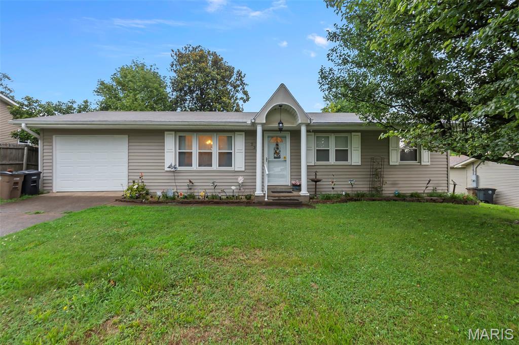 Tucked away on a quiet dead-end street near the Cape Girardeau Country Club, this well-kept 3-bedroom, 1-bath home shows clear pride of ownership throughout. The inviting interior features a convenient walk-in shower, while the full unfinished walk-up basement offers excellent storage and exciting potential for future living space, a workshop, or recreation area. Major updates include a water heater approximately 2 years old, plus windows, roof, and added insulation completed around 12 years ago. For added peace of mind, a home generator was installed in 2024 and powers everything except the stove and central air conditioning. Neat, clean, and lovingly maintained, this home is ready for its next owner to move in and make it their own. Schedule your showing today!