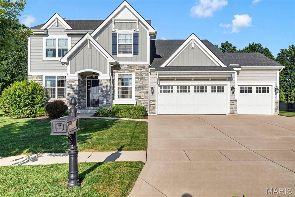 Welcome to this beautifully maintained 1.5-story home offering the perfect blend of style, comfort, and functionality. From the moment you step inside, you'll appreciate the soaring vaulted ceilings, abundant natural light, and thoughtfully designed floor plan.
The heart of the home is the upgraded kitchen featuring double ovens, ample cabinetry, generous counter space, and an open layout that's perfect for everyday living and entertaining. The main level also offers a dedicated home office, formal dining room, spacious living room, convenient laundry room, and a luxurious owner's suite complete with a spa-inspired en suite bath and an oversized walk-in closet.

Upstairs, you'll find a versatile loft, providing the perfect space for a second family room, play area, or home workspace. The upper level also includes 3 generously sized bedrooms. 

The finished lower level expands your living space with a large recreation room, wet bar, additional bedroom, an enormous walk-in closet, and plenty of storage—ideal for guests, multi-generational living, or entertaining.

Located in a desirable neighborhood close to parks, shopping, and dining, this move-in ready home offers exceptional space and amenities for today's lifestyle. Don't miss your opportunity to make 222 Grayleaf your next home!