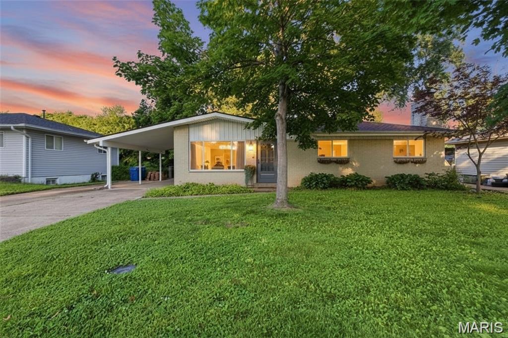 Welcome home to this beautifully maintained ranch-style home in the heart of Maryland Heights! Offering easy single-level living and a seamless floor plan, this home combines comfort, convenience, and functionality.

The inviting open-concept kitchen serves as the heart of the home, featuring a beautiful center island that's perfect for morning coffee, casual meals, and gathering with family and friends. The spacious living area is filled with natural light, creating a warm and welcoming atmosphere.

The primary suite offers a private half bath, while two additional bedrooms provide comfortable accommodations for family, guests, or a home office. The lower level expands your living space with a cozy fireplace, ideal for a family room, recreation area, fitness space, or office. A separate laundry room and ample storage add everyday convenience.

Step outside to a fully fenced backyard, providing an outdoor retreat perfect for pets, entertaining, or relaxing after a long day.

Conveniently located near I-270, Highway 364, and I-70, you'll enjoy easy access to Creve Coeur Park, Aquaport, Westport Plaza, shopping, dining, entertainment, and the Maryland Park Lake District. With its desirable ranch layout, lower level, and exceptional location, 2720 Lakeport Drive is ready to welcome you home!
