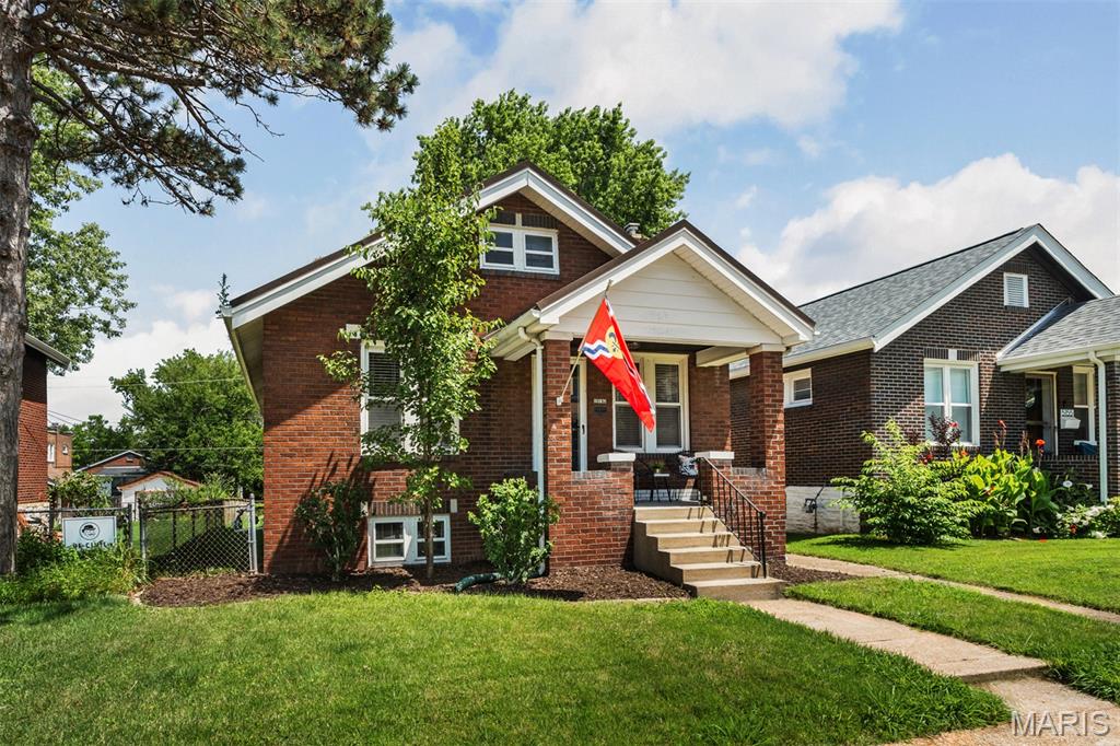 Welcome to 5157 Goethe, a charming move-in-ready home in the highly desirable Princeton Heights neighborhood, just moments from the popular restaurants, cafes, and local shops of the Macklind Business District. This beautifully updated two-bedroom, one-bath home offers the perfect blend of comfort and style. A welcoming front porch invites you inside, where you'll find an open-concept living, dining, and kitchen area designed for both everyday living and effortless entertaining. The modern kitchen features sleek finishes and flows seamlessly into the main living spaces. Step outside to a spacious backyard, ideal for relaxing, gardening, or hosting gatherings. The back porch provides a great spot to enjoy your outdoor space, while the storage shed offers plenty of room for lawn equipment, patio furniture, and seasonal items. The unfinished basement provides abundant storage space and includes a convenient laundry area, with potential for future customization. Don't miss your opportunity to make this wonderful home your own—schedule your private showing today!