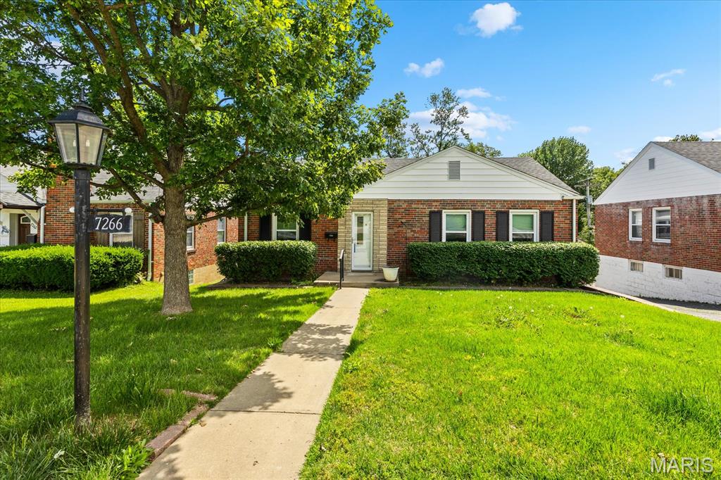 OPEN HOUSE SUNDAY JUNE 7th 1-3PM. Welcome home to this beautifully updated Affton bungalow that offers the perfect blend of character, space, and modern updates! With over 1,500 square feet on the main level, this 3-bedroom, 2-bath home features a thoughtfully designed layout that lives much larger than it appears. Step inside to find a warm and inviting living and dining area accented by a charming brick feature wall and filled with natural light. The updated kitchen is truly the heart of the home, offering abundant cabinetry, modern finishes, and all appliances included—making moving day a breeze. The spacious family room addition creates the ideal gathering space for movie nights, game days, and holiday celebrations, while the private primary suite is tucked away from the secondary bedrooms and features a walk-in closet with dressing area and an en-suite bath. Outdoor living shines here! Enjoy morning coffee on the covered deck, host summer barbecues, or cool off in the above-ground pool while overlooking the fully fenced backyard. A brand-new roof (2025) adds peace of mind, while numerous updates throughout the last decade—including windows, flooring, kitchen improvements, and six-panel doors—mean you can simply move in and enjoy. Conveniently located near parks, shopping, restaurants, and major highways, this Affton gem delivers the space you need, the updates you want, and the backyard you’ve been dreaming about. Just in time for summer—don’t miss your opportunity to make it yours!