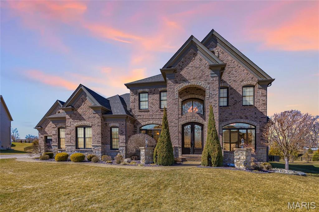 **Offer deadline: Sun 3/9@6pm. Response time: Mon 3/10@12 pm** Do not miss this beautiful Claymont-built, newer construction home in the perfect location, near everything Chesterfield has to offer! With almost 6,000 square feet of living space, this gorgeous 1.5-story home features an open floor plan and endless possibilities. Spacious main floor primary bedroom offers an ensuite bath with two walk-in closets. Upper level boasts four additional bedrooms, including a bonus owner's suite with full bath and huge walk-in closet. Finished lower level features a huge living room, media room,  the sixth bedroom and full bath; plus ample storage space. Great backyard space includes a beautiful stone covered patio with fireplace and grill. Enjoy the extended patio with Brazilian Teak lanai, swim spa, and fire pit! So many gorgeous features! Do not miss out!
