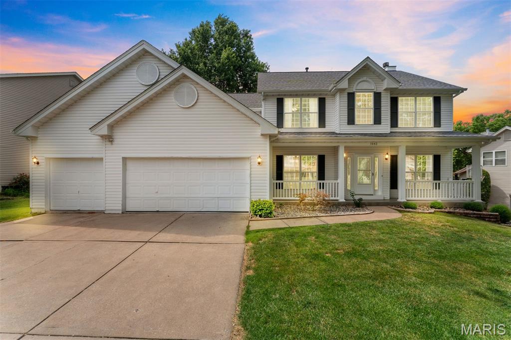 Welcome home to this beautifully maintained 2-story home in the desirable Turtle Creek subdivision! Offering 4 spacious bedrooms and 2.5 bathrooms, this home is filled with warmth, comfort, and thoughtful updates. The main level features new luxury vinyl plank flooring and a light-filled family room with a cozy wood-burning fireplace, creating the perfect gathering space. The spacious eat-in kitchen is designed for both everyday living and entertaining, featuring a center island, built-in desk, and a generous walk-in pantry for ample storage. The finished lower level boasts brand-new carpeting, providing additional living and entertaining space. Step outside to a newer deck overlooking your own private backyard oasis—perfect for relaxing, grilling, or hosting family and friends. Located in a sought-after golf course community, residents enjoy exceptional neighborhood amenities, including a swimming pool, tennis courts, and pickleball courts, offering an active lifestyle just steps from home. Lovingly cared for and move-in ready, this home truly has it all! This home offers the perfect blend of style, functionality, and outdoor enjoyment.