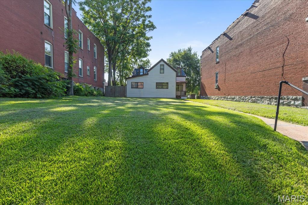 This charming 1.5-story Dutchtown home features 4 bedrooms and 1.5 baths, refreshed with modern updates. There are 9-foot ceilings in the living room, dining room, and kitchen, complemented by luxury vinyl plank flooring and modern 6-panel doors throughout the home. The freshly painted interior has updated bathrooms complete with new vanities, toilets, and fixtures, as well as a convenient main floor laundry hookups and a 15x10 closet in the upstairs bedroom. Outside, the exterior offers newer entry doors, durable vinyl siding, aluminum soffits/fascia, and a brand-new 2026 architectural shingle roof. Relax on your covered front or back porches overlooking a large level front yard and nicely landscaped, cozy rear and side fenced yard.
