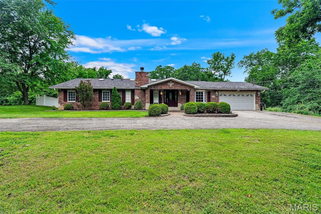 Escape to your own private paradise on more than 19 acres of peaceful countryside all while being conveniently close to shopping, dining, and everyday amenities. This charming ranch-style home offers open floor-plan with 3 bedrooms, 2 bathrooms, and a perfect blend of comfort, character, and serenity. Inside, you’ll find beautiful hardwood and ceramic tile flooring, a spacious master suite, convenient main-floor laundry, and a cozy gas fireplace perfect for relaxing evenings.

The updated kitchen features custom cabinetry and elegant granite tile countertops, creating a warm and inviting space for cooking and gathering. A detached garage provides endless possibilities as a workshop, studio, hobby space, or additional storage.

Step outside and enjoy your secluded backyard retreat surrounded by mature trees, new roof in 2023, updated landscaping, and a private in-ground pool an ideal setting for entertaining or simply unwinding in nature.

This unique property includes two separate parcels sharing the same address, offering additional flexibility and opportunity. Properties like this are rare, schedule your private showing today before it’s gone! Please do not drive up to the property without an appointment. (569.140,RSMo)