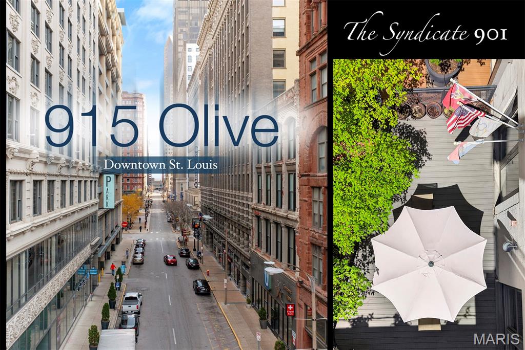 Some homes are defined by what they have. This one is defined by how it lives. At The Syndicate, this extraordinary residence offers something almost unheard of in downtown living—a private outdoor retreat that seamlessly extends from the home's interior. Spacious enough for elegant dinner parties, morning coffee, or a quiet evening beneath the night time sky, the patio delivers the luxury of outdoor living without the multiple flights of stairs typically required to reach a downtown residential terrace. Inside, nearly 1,700 square feet of thoughtfully re-imagined living space has recently been updated to an exceptional standard. A stunning new chef's kitchen showcases premium appliances, high-end sink, custom cabinetry, and beautiful stone countertops, while new flooring flows throughout the entire home. The expansive primary suite is amazing and offers a custom-designed walk-in closet worthy of a boutique dressing room and a spa-inspired bath featuring a soaking tub, separate glass shower, and generous custom storage. A second oversized bedroom provides comfort and flexibility for guests or a very nice home office. Rounding out this rare offering is a 2-car, side-by-side parking spot in the building's private heated garage (and private EV charging is available, ask agent for details). Beyond your front door, The Syndicate delivers a lifestyle unmatched downtown, with top-tier amenities including a fitness center, club room, art studio, meeting room, gallery spaces, and a rooftop terrace overlooking the city skyline! With a full-service grocery store connected to the building and St. Louis' finest restaurants, parks, sporting venues, and the Gateway Arch just moments away, this is more than a home—it's one of downtown's most exceptional living experiences. Make this prestigious downtown address yours today.