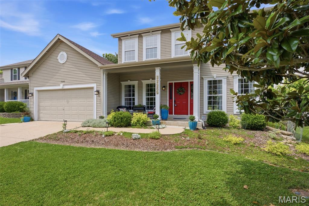 Open Sunday 1 to 3PM.  
No Showings till Friday!Nestled in a beautiful garden setting, this lovely 2-story home offers the perfect blend of comfort, style, and outdoor charm. The entry features wood flooring that flows into the living and dining rooms. The inviting family room boasts a wood-burning fireplace and a stunning 4-window bay overlooking the lush backyard gardens that are native plants and low Maintenance. The Family room has a Decorative Wall Section that stays & Barn Style door to Basement. The family room opens to the breakfast area and beautifully updated kitchen, featuring 42-inch cabinetry, granite countertops, stainless steel appliances, and luxury wood-plank flooring. The main level also includes an updated half bath and a convenient laundry room. Step outside from the breakfast room to a deck and pergola draped with mature wisteria, creating a peaceful outdoor retreat. Upstairs, you'll find four generously sized bedrooms, including several with walk-in closets. The hall bath offers wood flooring, an oversized vanity, and an updated sink. The spacious primary suite features vaulted ceilings, fresh paint, a ceiling fan, walk-in closet, and an updated en-suite bath with an adult-height double vanity, hard-surface countertops, separate soaking tub, and walk-in shower. The finished lower level provides abundant storage space, a workshop area that could serve as a playroom, and an additional den or family room. The beautifully landscaped backyard is filled with mature gardens and includes a small pond for runoff. 
Residents enjoy outstanding subdivision amenities, including two swimming pools, two fishing lakes, a clubhouse, three playgrounds (one currently being renovated), and a nearby horse pasture. Don't miss the opportunity to make this wonderful home your own!
Should there be multiple offer's, Seller has the right to take any offer at anytime and will take offer's till Monday 29 June  at 7pm with Acceptance Tuesday 30 June by 8pm.