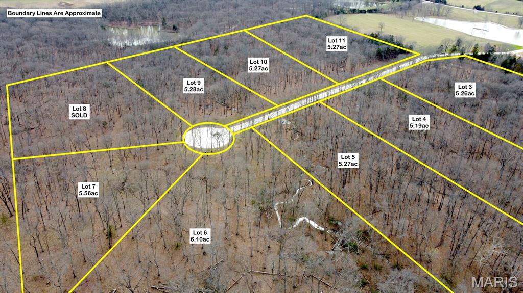 Welcome to Serenity Lake Estates. This 5+ acre subdivision located just south of HWY N along HWY T provides a variety of residential lots all of which are ready to build your dream home. Towards the front of the development, a couple lots are being offered around the lake and would be considered "open" lots. As you move east, the lots become more wooded and more private. A brand new concrete drive provides access throughout. Restrictions and minimal HOA fees are in place. These funds will be used to maintain the road, manage the lake and landscaping, and keep a wonderful walking trail around the lake. This property represents a wonderful location to live in beautiful western St. Charles County and enjoy the Francis Howell School District, all while being only minutes from HWY 70/Wentzville.