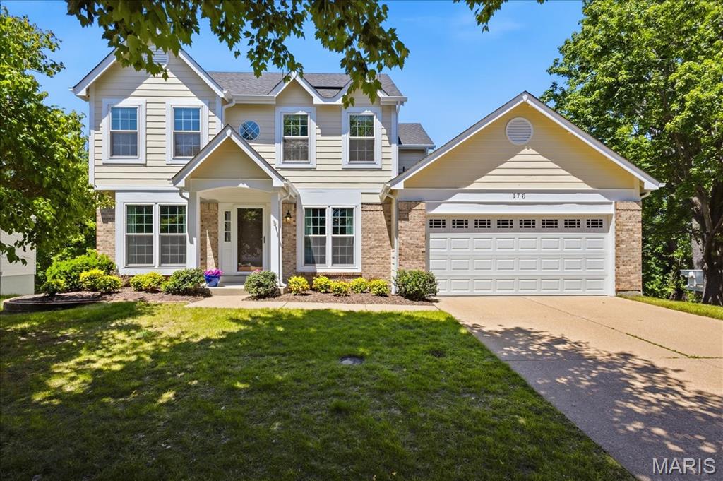 Showings start on Friday 5/22/2026. Absolutely Charming House! Location! Privacy! Updates! Such a unique opportunity with 3 levels of living space, bright house with a gorgeous view of the trees, leveled backyard, which is available in the desired Chesterfield Farms!  Quiet street! So many high-end quality updates: new roof, newer siding, newer garage door, windows, just refinished beautiful wood floors, new carpeting, newer HVAC, new stunning quartz countertops, elegant new light fixtures, freshly painted, and more. The open floor plan transitions beautifully from family room to the breakfast room to the kitchen – all backing up to the splendid view of peaceful nature! So unique for this highly desired subdivision! The large kitchen with a big central island and quartz countertops is perfect and ready for a chef with many cabinets and pantry!! The main level is completed with living room, dining room, powder and laundry room.
The 2nd floor offers 4 big bedrooms. Primary Suite showcases unique privacy with the view of the trees! Another 3 big bedrooms and full bathroom complete 2nd level.  
Enjoy the privacy on the special designed and sturdy deck ready for the sunroom if desired. The walk-out lower level with additional windows is so abundant with natural light that it feels like you are on the main level; wet bar and full bathroom - perfect for entertainment. 
Fantastic subdivision with swimming pool, tennis court and a club house. Walking distance to the elementary school, minutes to hwy 64, aquapark, playgrounds, parks, shopping centers and restaurants. Desired schools!