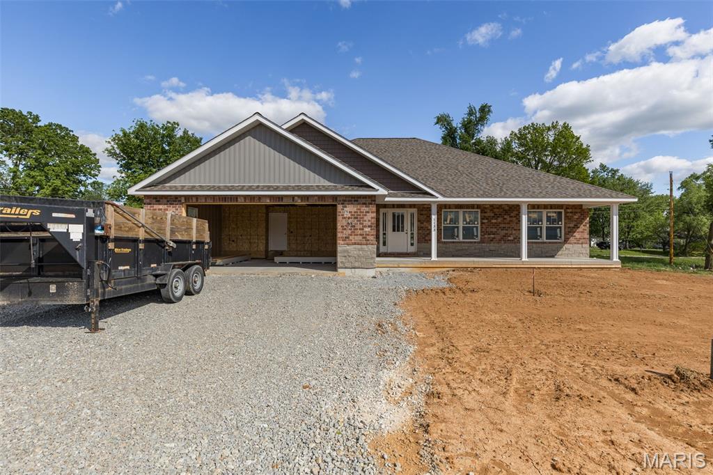 Brand new construction offering the perfect blend of style, space, and functionality! This 3 bed, 2 bath home features approximately 1,900 square feet and sits on two lots, providing exceptional outdoor space with endless possibilities for entertaining and relaxing.
Step inside to a bright, open floor plan designed for today’s lifestyle, with luxury vinyl plank flooring flowing throughout the entire main level for both durability and style. The spacious living area seamlessly connects to the kitchen and dining spaces, creating an ideal setup for gatherings.
The primary suite is a true retreat, featuring a beautiful coffered ceiling and a spacious bathroom with a 5-foot Onyx shower.
You’ll also appreciate the generously sized laundry room, offering convenience and extra storage space.
The full basement includes an egress window and roughed-in plumbing for a third bathroom, giving you the perfect opportunity to expand your living space with ease.
Located in a beautifully established subdivision, this home offers the rare combination of brand new construction with the charm and stability of a well-developed neighborhood.
Don’t miss this opportunity to enjoy new construction with room to grow—inside and out!