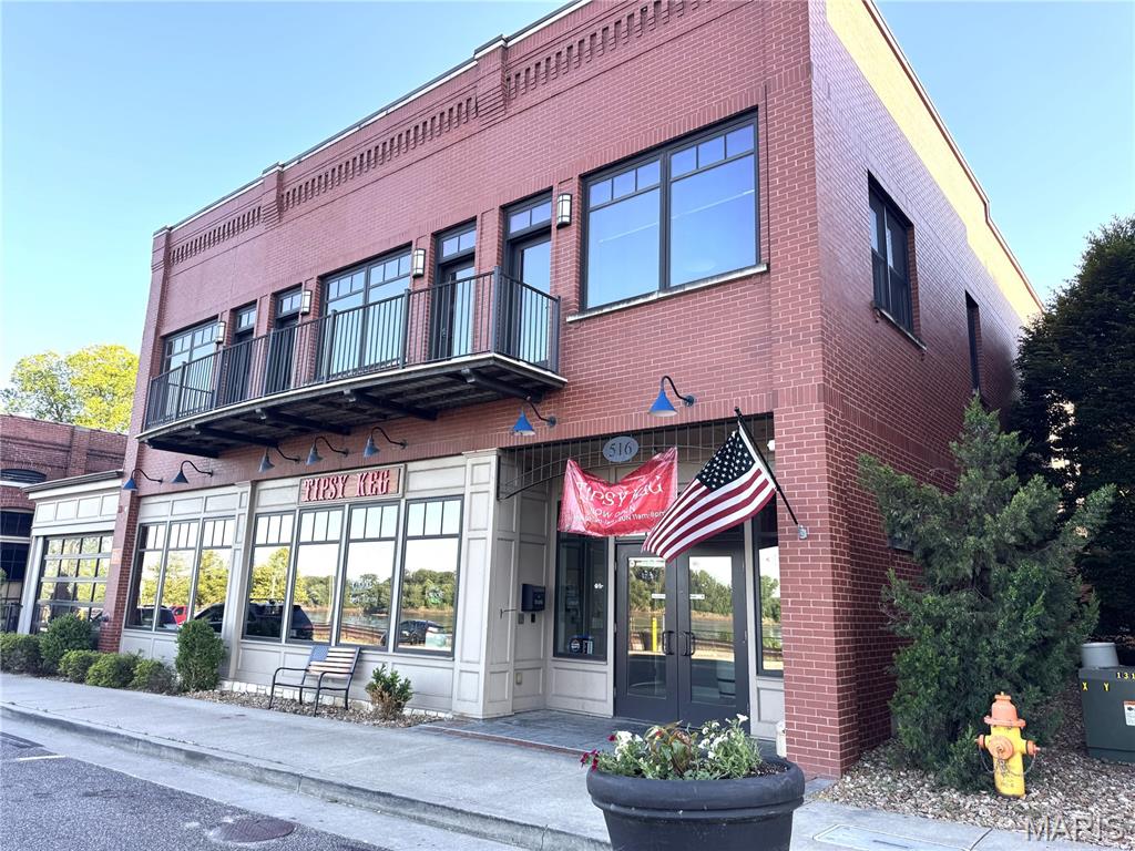 Downtown Washington Awaits! Offering Constant Missouri River Views, Walkability to Festivals, Trails, and Nightlife, & Endless Possibilities, this 2 Story Commercial Building is a Staple to Front Street. Opportunity is knocking to own a Class A Commercial Property in Downtown Washington, Missouri. Convenient location to Industrial Park, Hwy 47 Bridge, Hwy 100 Corridor, and Washington’s Park District and Fairgrounds.  The Main Level of the building is currently set up for a restaurant, bar, social club, or perhaps your vision. The Separate Upstairs Unit is designed as a professional business office, but per the zoning code has many possible uses. Assigned Parking Spaces are available in the back of the building, while the front of the building offers street parking as well as public parking across the front street. The Main Level is Currently Vacant, while the Upper Level is actively leased. The Main Level already has Interest Lease Tenants, so HURRY if you wish to either Owner Occupy or set your lease rate and choose your tenants. Schedule Your Private Showing Today to Picture Your Vision in his INCREDIBLE SPACE. Call Today!