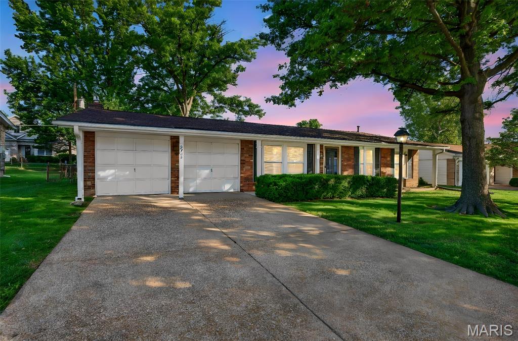Beautiful Unicorn in Lindbergh Schools! Home is in an Estate being sold AS IS but many updates abound leaving just a few items for you to make it your own. Completely Renovated main floor featuring: Spacious open living Room that leads to Dining Room, Kitchen, Den, 3 Beds, 2 full baths offering a great layout to live in comfort, style, and functionality in every space! This inviting property features a spacious layout with abundant natural light, neutral tones, and tasteful renovations throughout. Including newly refinished hard wood floors, freshly painted, updated kitchen with ss appliances that stay, granite counters and breakfast nook island. 2 main floor updated baths ( one is ensuite in the primary bedroom ) Basement has another full bath roughed in and laundry room with w/d hook ups. All new HVAC. Newer wood style blinds throughout. New lighting fixtures, ceiling fan and recessed lighting too! Enter into the large living room that flows into separate dining room and den with gas fireplace, sliding glass door access to lush landscaped fenced backyard and direct entry to the 2 car garage. Basement needs updating to make your own with plenty of room to transform into a wonderful lower level living space with convenient walk up/walk out to backyard. Convenient to all shopping, dining, schools and major highways. Location! Location! Location!