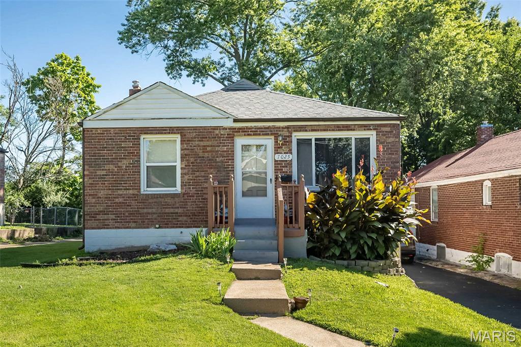 Instant cash flow opportunity! Add this adorable brick bungalow to your rental portfolio and gain income right away. Property is in good condition, was rehabbed in 2009 with refinished wood floors, updated kitchen and bath, light fixtures, etc. and has been well maintained by current landlord ever since. Wood floors throughout main level.  Partially finished basement with nice rec room area. Large, fenced backyard, near major intersections and many amenities such as grocery stores, banks, police station, etc. all within 5-10 minutes. This home is occupied, please don't disturb tenant who has lived there for four years.  Due to long-term tenant who rents through Section 8, $775 rent is significantly below market ($1000-$1224 per Zillow). Current lease expires 11/30/2026.  Tenant pays all utilities except for MSD. Please note that all personal property including appliances are owned by tenant. House is being sold in current, as is condition. No repairs, warranties, disclosures or inspections provided by Seller.  Proof of funds dated within last 30 days must accompany offer. This is not a foreclosure or short sale, landlord just looking to reduce inventory.