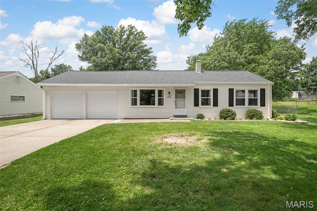 Welcome home to this charming ranch nestled on a spacious lot in the heart of Ballwin. Offering 3 bedrooms, 1.5 baths, and a functional open layout, this home combines comfort, convenience, and outdoor space in a great location. The bright living areas flow seamlessly into the kitchen and breakfast area, while the cozy family room provides the perfect gathering space. Step outside to enjoy the large backyard, ideal for entertaining, gardening, pets, or simply relaxing. Additional features include a full basement offering endless storage or future finishing potential, an attached 2-car garage, and a convenient location near parks, shopping, dining, and everyday amenities.