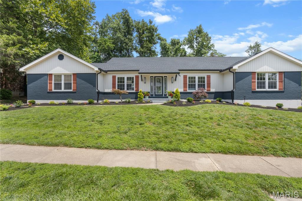 Welcome to 394 Branchport Drive in the highly sought-after Green Trails Estates! This stunning, move-in-ready ranch offers over 4,400 square feet of beautifully updated living space with 4 bedrooms and 3.5 baths. From the moment you walk in, you'll appreciate the fresh paint, updated lighting, new luxury vinyl plank flooring, and thoughtfully renovated bathrooms throughout.

The heart of the home is the updated kitchen featuring brand-new stainless steel appliances, including a smart refrigerator, wine fridge, and gas stove—all included with the sale. The spacious floor plan flows seamlessly for both everyday living and entertaining.

The finished lower level is an entertainer's dream, complete with a custom bar featuring a wine fridge, refrigerator, and dishwasher, plus plenty of space for game nights, gatherings, or movie marathons. A brand-new washer and dryer are also included.

Major updates provide peace of mind, including a newer HVAC system, water heater, sump pump, smart toilets, and a roof replaced in 2006. Outside, you'll enjoy fresh landscaping and a private backyard perfect for relaxing or entertaining.

Located in the award-winning Parkway School District and just minutes from shopping, dining, parks, and highways, this turnkey Chesterfield home offers the perfect blend of space, style, and convenience. Simply unpack and start enjoying everything this exceptional home has to offer!