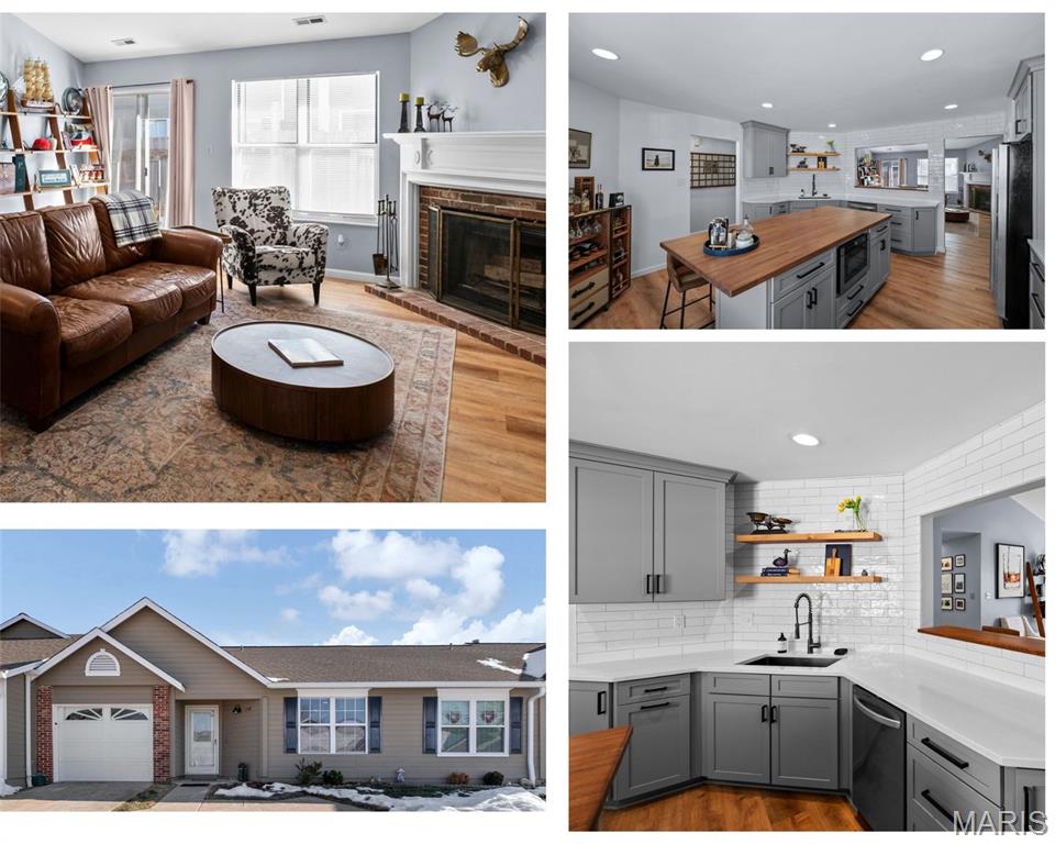 Rare opportunity to own a beautifully renovated villa in the highly sought-after Meadow Ridge community!

If you've been searching for low-maintenance living without sacrificing space, this is it. Offering over 1,000 square feet, this one-bedroom villa lives much larger than expected with an open floor plan, soaring vaulted ceilings, abundant natural light, and an attached garage.

The completely renovated kitchen is the heart of the home, featuring an oversized island, solid surface countertops, stainless steel appliances, and an open design ideal for entertaining or everyday living.

Relax by the cozy fireplace, enjoy peaceful morning coffee on the private patio, or take advantage of Meadow Ridge's resort-style amenities including scenic lakes, walking paths and pool.

Perfect for downsizers, retirees, busy professionals, or anyone seeking stair-free living in a convenient St. Charles location close to shopping, dining, and major highways.

Why pay rent when you can own a move-in ready villa with community amenities and maintenance-free living?

Schedule your private showing today.
