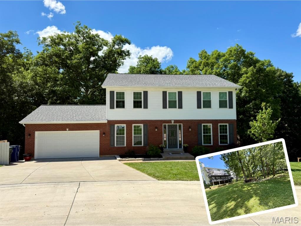 Rare opportunity to own a private wooded retreat on over a half acre at the end of a quiet cul-de-sac. Featuring triple decks, a covered entertaining area, fire pit, mature trees and over 3,800 sq ft of living space. Although this remarkable property is traditional in architectural design, the interior and half acre lot are a must see! Step inside & be greeted by a blend of elegance, contemporary design, & functionality. The main level features an open concept floor plan, with seamless flow for entertaining. The spacious living area is beaming with natural light, creating an inviting atmosphere. The updated kitchen is a dream, complete with modern appliances, ample counter space, large walk in pantry and a convenient coffee bar. Main floor laundry(washer and dryer stay) with storage and sink. The upper primary suite is a sanctuary for relaxation, featuring an ensuite bathroom with separate shower and tub, large walk in closet and private balcony overlooking the lush backyard. Along with the primary on the upper level there are three more large bedrooms and another full bath. The finished walk out lower level expands your living area with an additional bedroom, half bath, gym (all equipment and tv to stay), sitting room and a spacious rec/living area. The private backyard oasis is an entertainers dream! It includes one covered lower deck and one upper open deck that looks out to mature trees and a fire pit. The expansive lot is a nature lovers paradise! This home offers the perfect combination of a private secluded retreat, yet remains just minutes away from everything you need. Stunning houses like this on a half acre with triple decks don’t come along very often and will not last long, come make it yours!