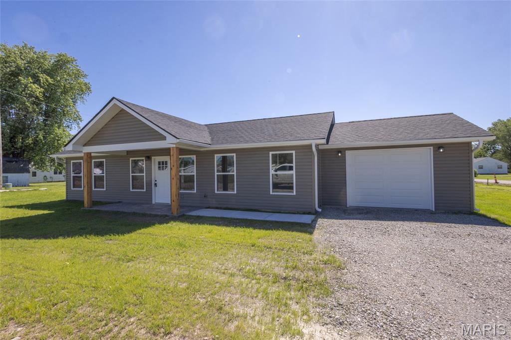 Here is your chance to own a brand-new home located in Vandalia! This newly constructed 3-bedroom, 
2-bath home features an open-concept layout designed for comfortable everyday living and entertaining.

The home includes all-new appliances, a separate laundry room, and a spacious walk-in pantry that offers ample storage and convenience. With approximately 1,140 square feet of living space, the home offers a functional layout with quality finishes throughout.

Situated on a spacious city lot, the property provides plenty of room to enjoy outdoor activities while still benefiting from the convenience of town living. An attached 16' x 20’ garage provides additional storage and functionality.

This home offers the benefits of brand-new construction with modern features, efficient design, and low-maintenance living, all within a great location in Vandalia.