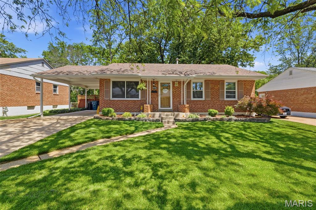 You’ll love this beautifully maintained full-brick ranch offering timeless charm, lush landscaping, and generous living space in a quiet, established neighborhood. This 3-bedroom, 2 full bath home blends comfort and functionality, making it ideal for both everyday living and entertaining. The inviting main level features a spacious eat-in kitchen perfect for hosting, a bright and welcoming living room, and three well-sized bedrooms. 

Step right off the kitchen onto a private patio overlooking a fully fenced backyard, backing to mature trees—creating a peaceful, tucked-away feel that’s hard to find.

The finished lower level adds incredible versatility with a large recreation room—perfect for movie nights, game days, or hobbies—plus a full bath for added convenience. A separate bonus room offers flexibility for a home office, guest space, or additional sleeping area. The home features new roof and gutters in 2022 and also  a new electrical panel and hot water tank in 2024.

Situated in the heart of Affton, you’re just minutes from everyday conveniences and local favorites:
Outdoor space & trails at Grant's Farm and Tower Tee Golf & Recreation
Local dining and coffee options 
Easy access to I-55 and I-270 for quick commuting anywhere in the metro area