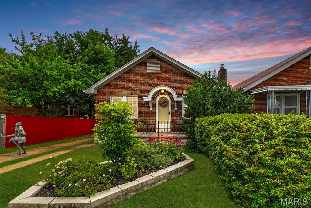 Welcome to a little slice of history at 5300 Chippewa! This 2 bed 1 bath bungalow was built by Charles F. Vatterott in 1932 and is the perfect fit for those looking for efficiency with a dash of unique. The lush curb appeal welcomes you inside to a cozy space with hardwood floors throughout and all electric systems and appliances. Updates include an 8 year old architectural shingle roof and a high energy HVAC system that was installed in 2019; guaranteed to keep you cool during these Midwest summers. The kitchen is the perfect canvas awaiting your personalized touches while the full unfinished basement leaves plenty of room for storage, laundry, and/or space for creativity. The back of the home offers an oasis that takes you away from the city with its rock landscaping. Enjoy the privacy in the shade under the patio cover while you grill out. Don't want to park on the street? Take advantage of the large detached 2 car garage. Just moments away from interstates, Tower Grove Park, Hampton Village, Russell's on Macklind and much more. Come check out this gem in the heart of south city!