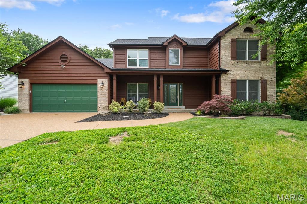 Welcome Home! Tucked away at the end of a quiet, peaceful cul-de-sac, this beautifully updated one and a half story home offers the perfect blend of privacy, modern style, and exceptional entertainment space. Backing directly to lush, private woods, your new home serves as a personal sanctuary from the everyday hustle. Step inside to discover a bright, flowing layout featuring 3 spacious bedrooms, a first-floor primary suite and main floor laundry for added convenience. The heart of the home opens up to a stunning, two-story vaulted living room with beautiful hardwood floors and a massive fireplace. From the main living area, step outside onto your brand-new, oversized deck. Whether you are hosting weekend barbecues, sipping your morning coffee, or just enjoying the serene, wooded views and local wildlife, this expansive outdoor space is destined to be your favorite hangout spot. Upstairs features two sizable bedrooms and a loft area—the ideal spot for a home office, cozy reading nook, or play space. The entertainment value doubles when you head downstairs. The fully finished basement is a massive bonus, featuring: a dedicated theatre room for unforgettable movie nights, a private workout room to crush your fitness goals without leaving the house and an extra room set up as a sleeping area (but will not count towards your total occupancy count). This home is truly turn key with a new roof in 2025, new deck and patio and new paint and carpeting throughout to name a few of the improvements. 2582 Christopher Oaks Court is thoughtfully updated and ready for you to move right in. Don’t miss out on this rare find! Please note: Photos are virtually staged for spatial inspiration and the listing agent is related to the sellers.