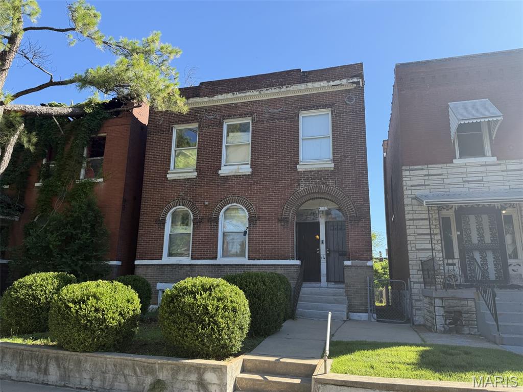 Located at 4113 Saint Louis Ave. in the historic Ville Neighborhood of St. Louis (63115), within Housing Conservation District No. 30, this two-family brick flat presents an outstanding value-add opportunity for investors and developers. Offering approximately 2,700 square feet of living space on a 4,260-square-foot lot, the property features a detached garage and washer/dryer hookups. Built in 1905, the building is currently a full shell, providing a blank slate for complete renovation and redesign. A substantial amount of home renovation materials included with the sale. With its solid brick construction and multi-family layout, this property offers an excellent foundation for creating strong rental income or long-term investment value once restored. Ideal for experienced rehabbers, developers, or investors seeking a high-potential project in an emerging neighborhood. The property is vacant and ready for redevelopment. It is sold as-is, with renovation materials included. The seller will make no repairs and will not pay for inspections.