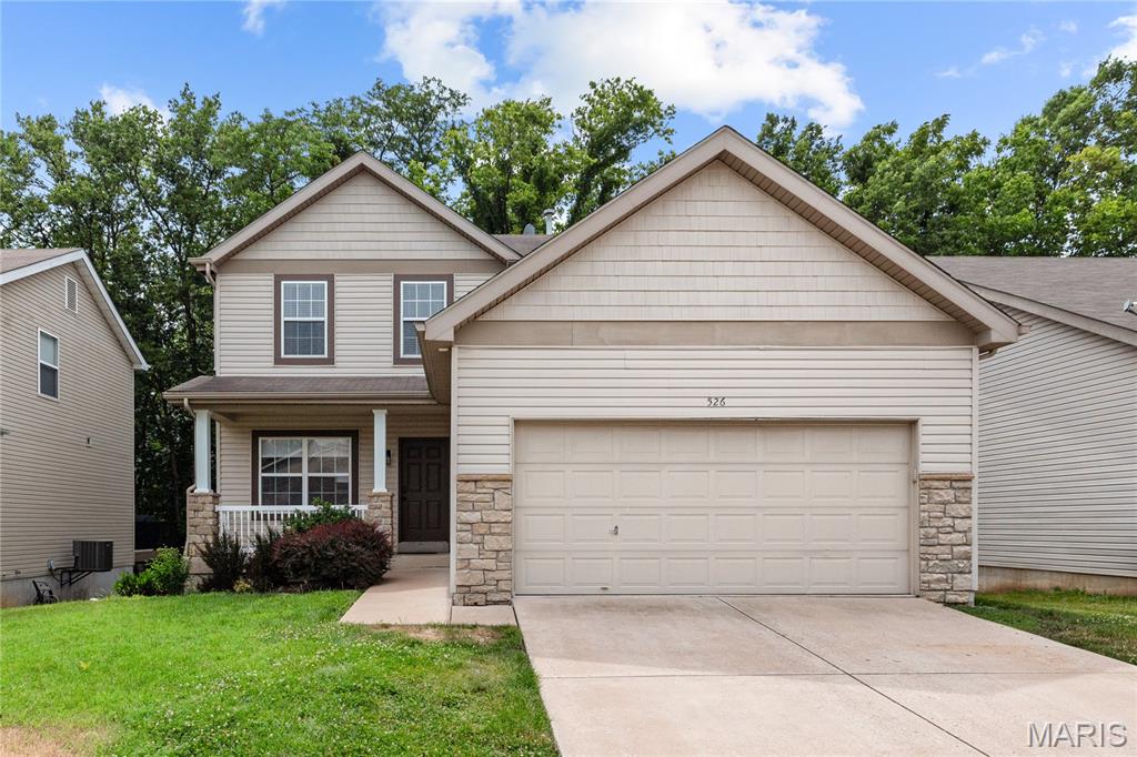 This spacious 4-bedroom, 3.5- bath spacious home features an open and inviting floor plan with abundant light and plenty of room for both everyday living and entertaining. The main level showcases a bright, modern kitchen with stainless steel appliances, ample cabinet space, a center island with seating, and an effortless flow into the dining and living areas. The deck off of the kitchen overlooks the private wooded backdrop, creating a peaceful and relaxing atmosphere. Upstairs, you'll find three generously sized bedrooms including a spacious primary suite designed for comfort. It features a large walk-in closet and spacious en-suite bathroom complete with a soaking tub, separate shower, and plenty of space to unwind. The finished walkout lower level provides incredible additional living space with a large family room, private bedroom, and full bathroom- ideal for guest, extended family, a home office, or recreation area. Residents also enjoy fantastic neighborhood amenities including a community pool, basketball court, and playground, adding even more value to this wonderful property. Conveniently located near parks, shopping, dining, and top-rated schools. This move in ready home truly has it all! All furnishings currently shown in the home are negotiable, offering a potential turnkey opportunity for buyers!